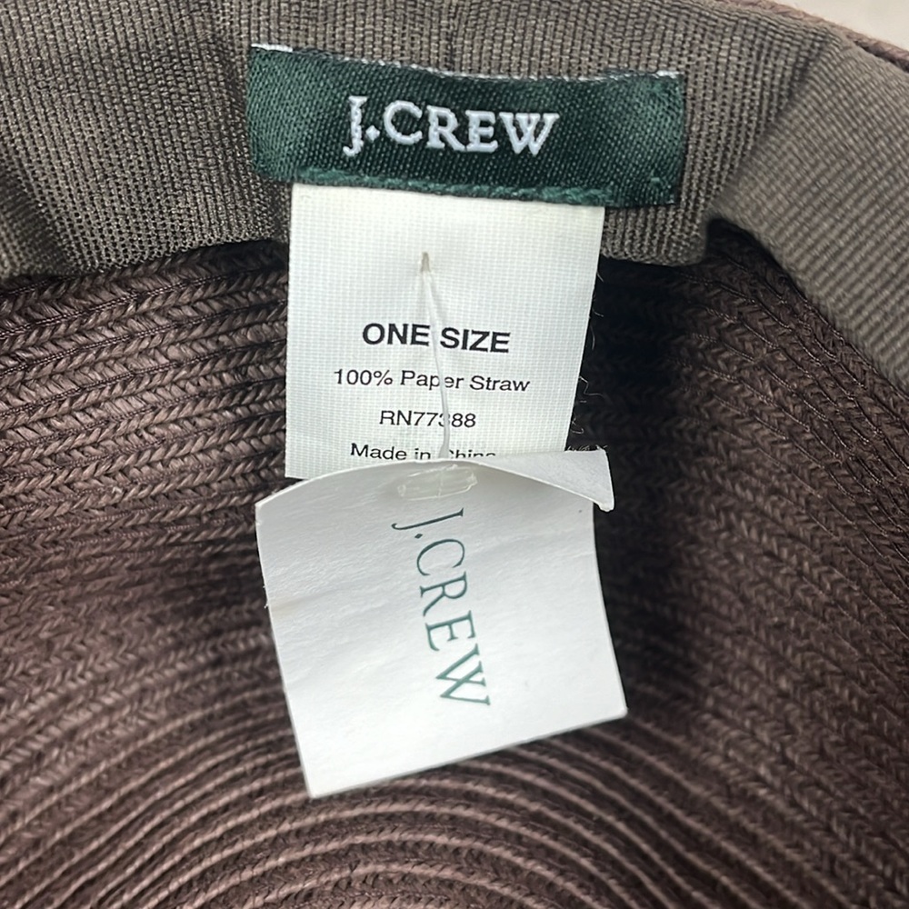 J. Crew Extra Large Brim Floppy Summer Beach Hat NWT - Picture 8 of 9